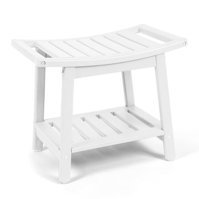 Marthalene 21.6" W HDPE Shower Bench