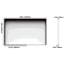 Miroir de salle de bain rectangulaire surdimensionné de 60 po x 40 po avec cadre noir