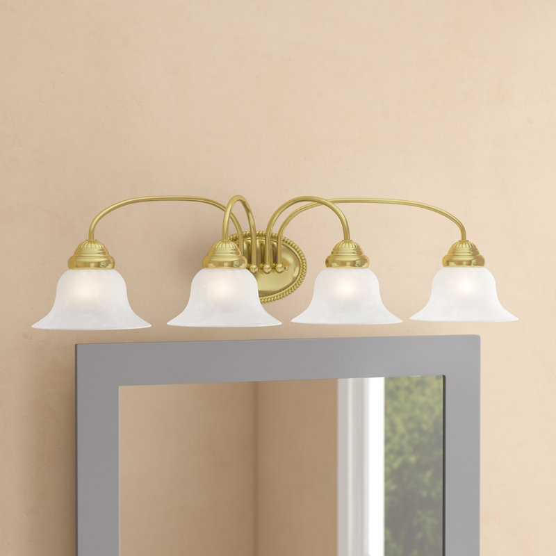 Nicolas 4 - Light Dimmable Vanity Light, Polished Brass