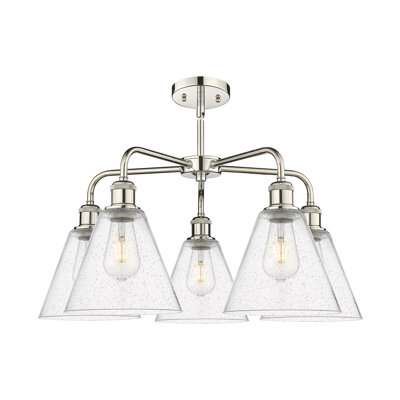 Lustre conique à 5 lumières Mallery