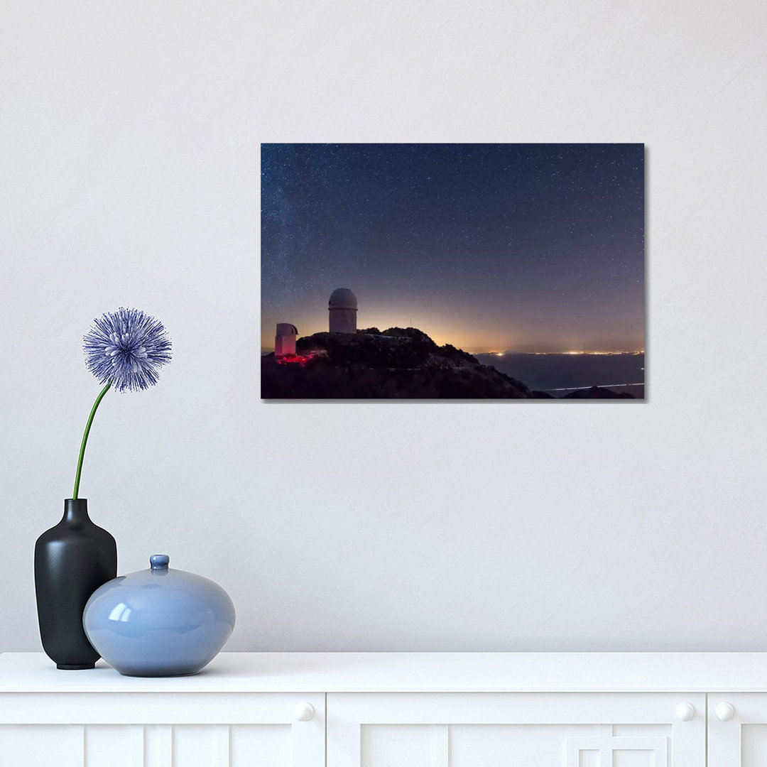 The Mayall Observatory At Kitt Peak On A Clear Starry Night by John Davis - Wrapped Canvas Print