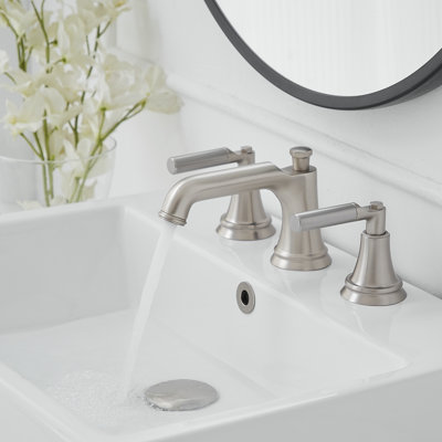 Widespread 2-handle Bathroom Faucet with Drain Assembly