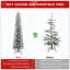 Arbre de Noël floqué au crayon - Arbre en PVC mince avec 469 pointes enneigées, conception peu encombrante, effet de neige réaliste, support en métal robuste, installation facile-1691023975-1691023972-1691023970