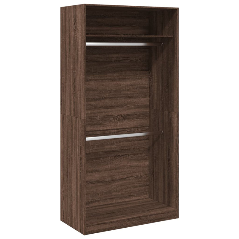 Artressia Manufactured Wood Wardrobe, 100 x 50 x 200 cm, White