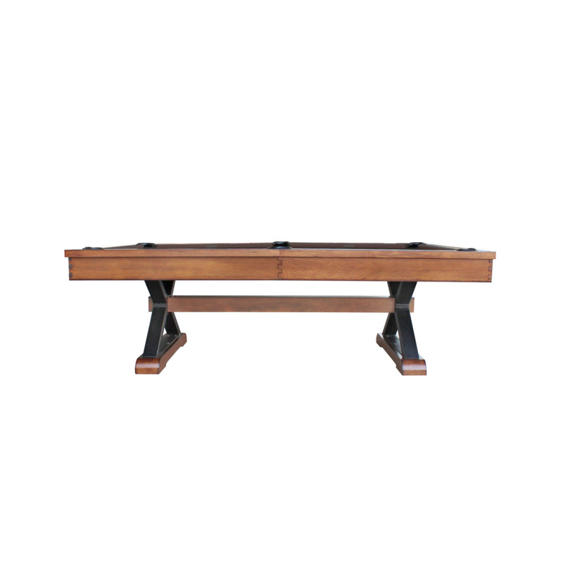 Playcraft Santa Fe 7' Slate Pool Table With Dining Top & Benches/Professional Installation Included, Electric Blue, 7'