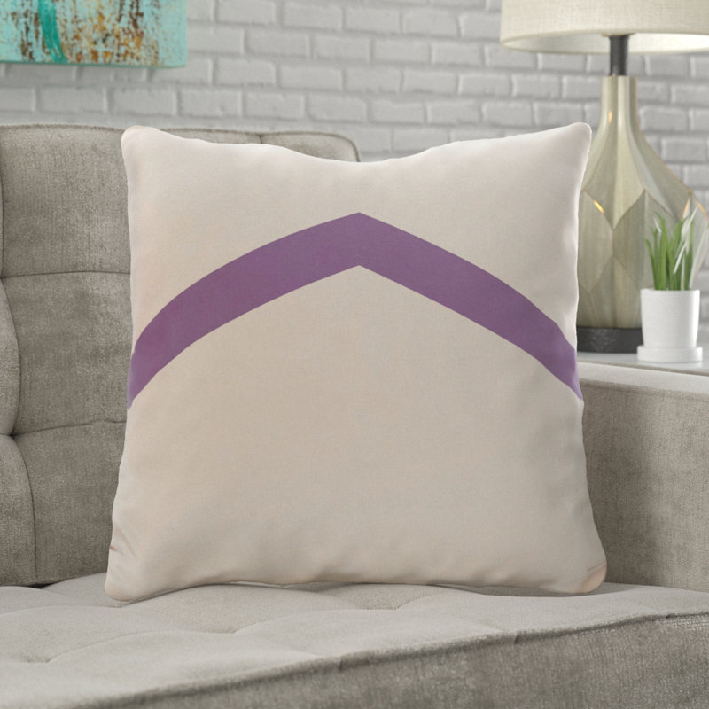 Geometric Reversible Throw Pillow, 26" x 26", Heather