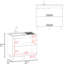 Évier utilitaire avec 2 portes et 3 tablettes fonctionnelles pour les espaces de cuisine, facile d'entretien