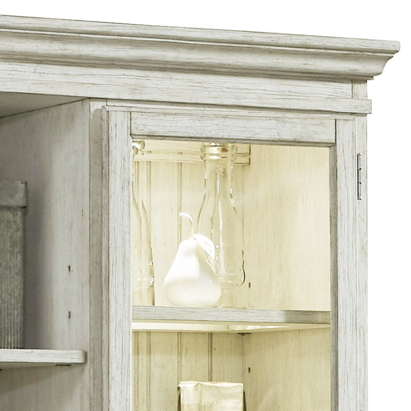 Display Curio Cabinet in Light Gray