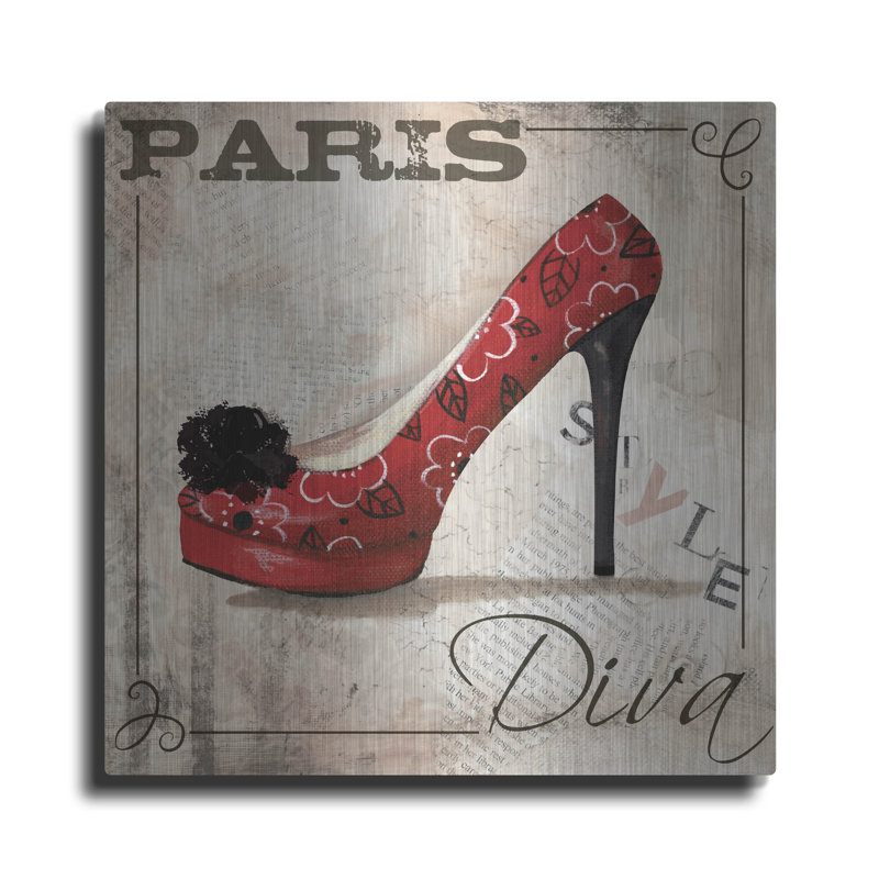  «Paris Style» par Fiona Stokes-Gilbert, art mural en métal, 24 po x 24 po, H 24 po x l 24 po