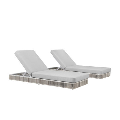 Poveromo Outdoor Metal Chaise Lounge
