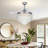 42'' Giuseppino 3 - Blade LED Crystal Ceiling Fan with Remote Control with Light Kit Included