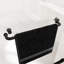 Porte de douche coulissante double à double dérivation, largeur de 55 à 60 po, hauteur de 72 po, noir mat, cadre en aluminium, verre trempé de 6 mm, preuve de nano, installation facile dans la salle de bain, couloir style minimaliste américain, alliage