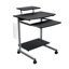 Chariot d'ordinateur compact avec rangement
