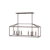 Ellis 8 - Light Dimmable Kitchen Island Square / Rectangle Chandelier