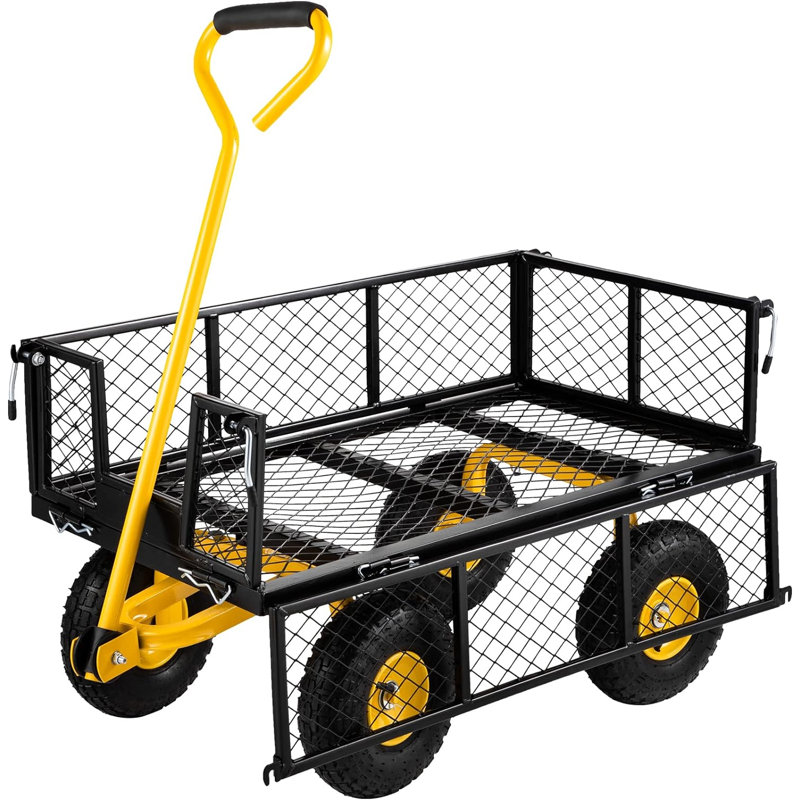 Chariot de jardin avec poignée réglable