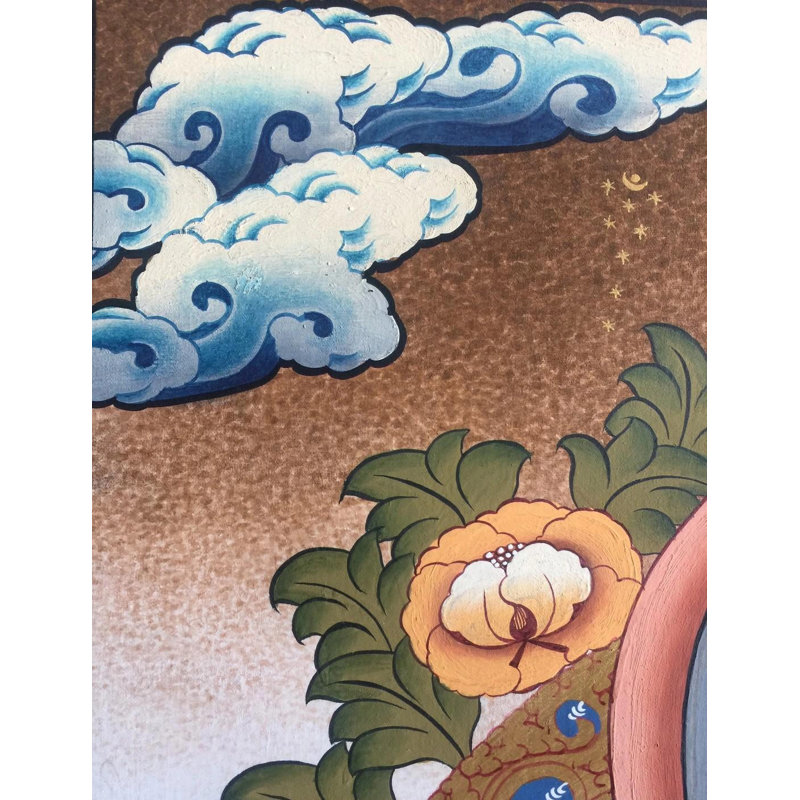 Avalokiteshvara | Chenrezig Thangka (Thangka sans brocart)