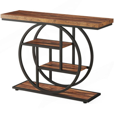 41.3" Console Table Sofa Table Entryway Console Table Narrow Wood Accent Tables
