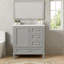 Ensemble de meuble-lavabo moderne avec lavabo 30 po, meuble-lavabo moderne avec porte à fermeture douce et 3 tiroirs, structure en bois massif-96333411