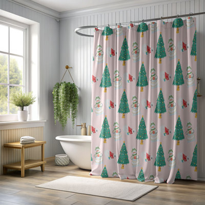 Rideau de douche standard 1 pièce Merry Moments