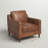 Ashtabula Genuine Leather Square Arm Accent Chair-1028576824