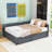 Linen Upholstered Daybed with Twin Trundle-764516448-764516454