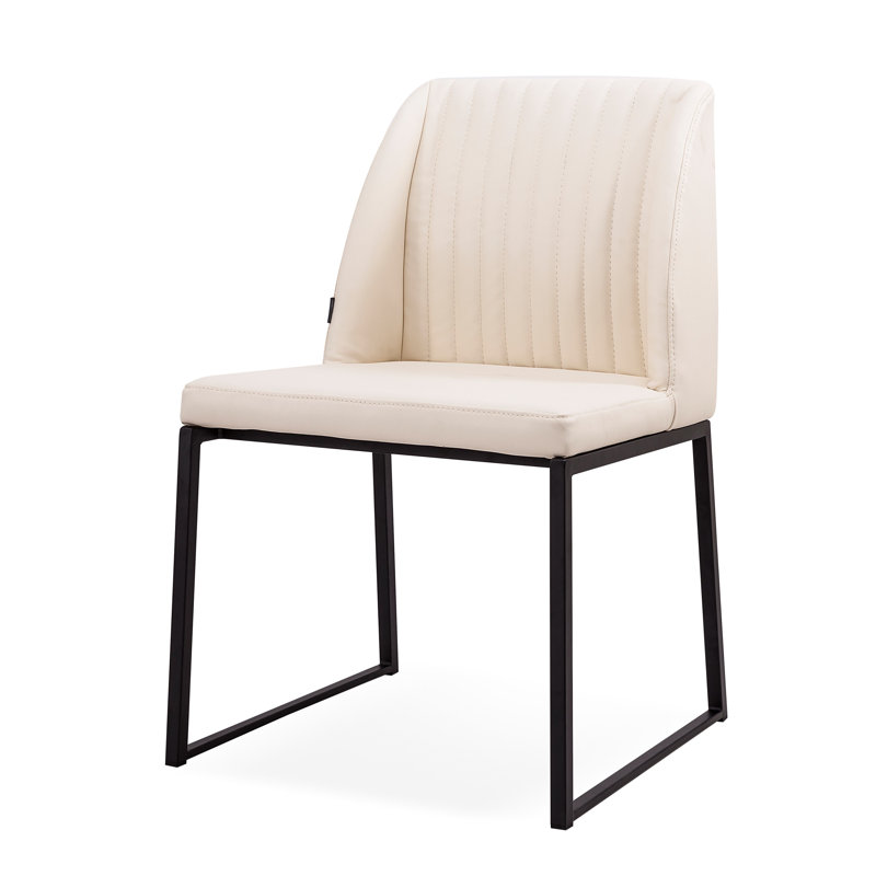 Chaise d'appoint Daphne, Crème / Noir