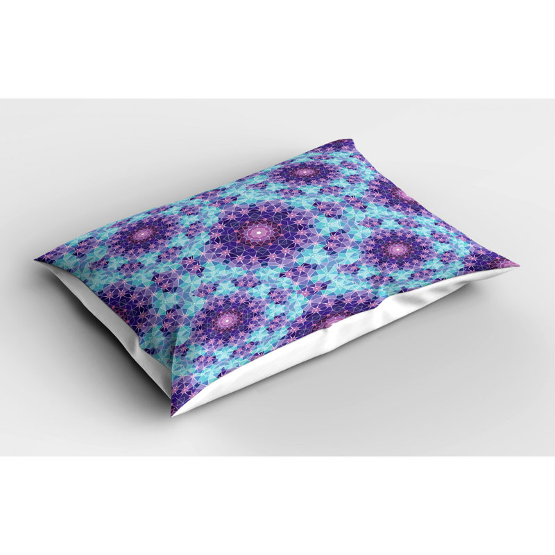 Tea Polyester Geometric Sham Set, Twin