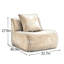 Canapé sans accoudoirs avec coussin Teddy - chameau-131578257