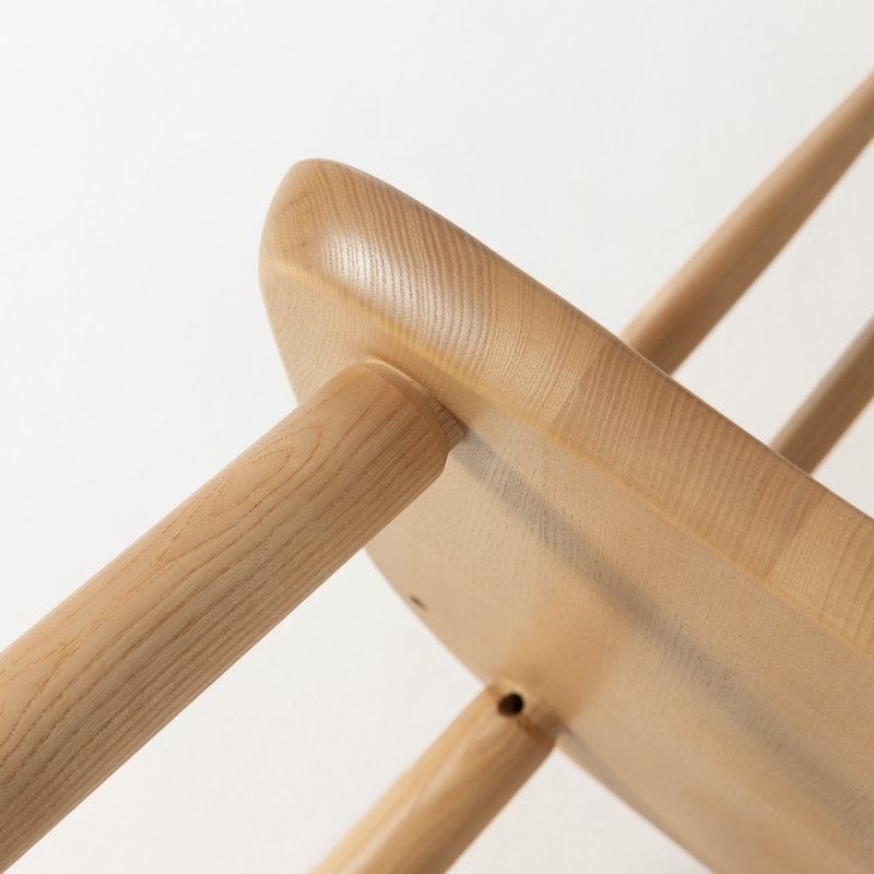 Chaises Windsor assemblées en chêne massif, Natural Oak