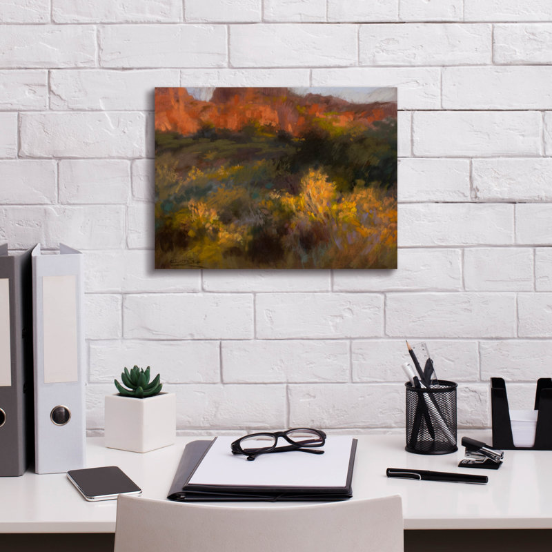 Art mural sur toile «Autumn Bluff» par Christine Debrosky, H 12 po x l 16 po x P 0,75 po