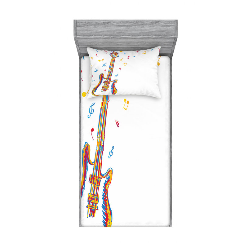 Microfiber Sheet Set, Twin XL Sheet Set with Fitted Sheet