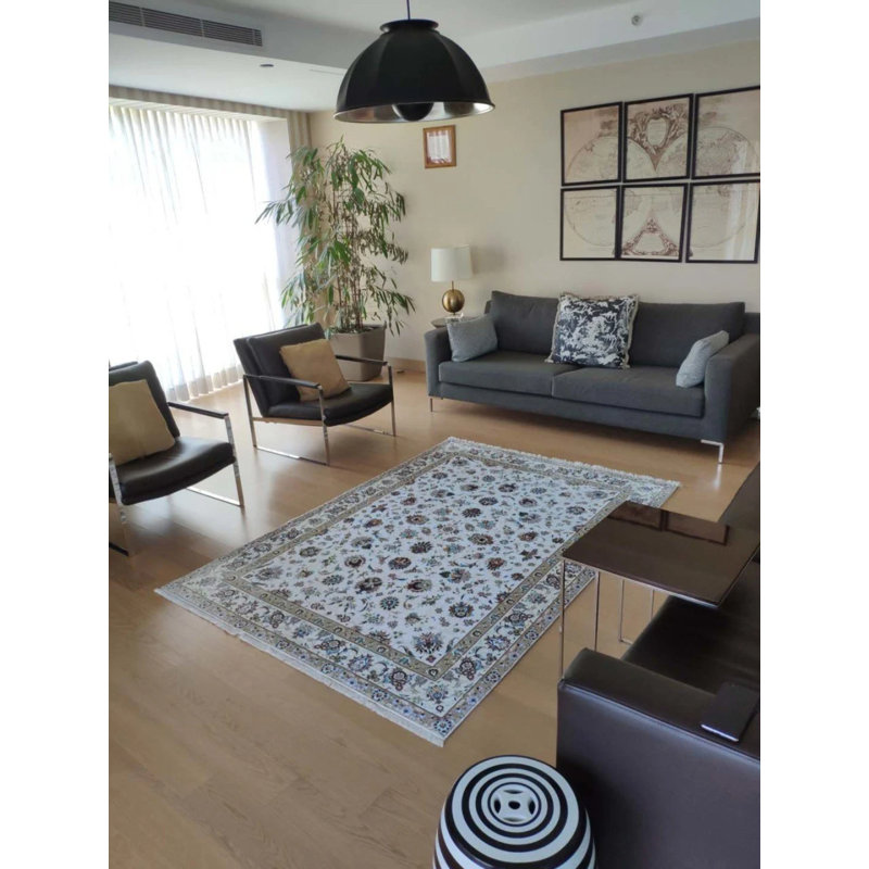 Tapis en coton Siena avec envers antidérapant, Rectangle 5 pi 3 po x 9 pi 11 po
