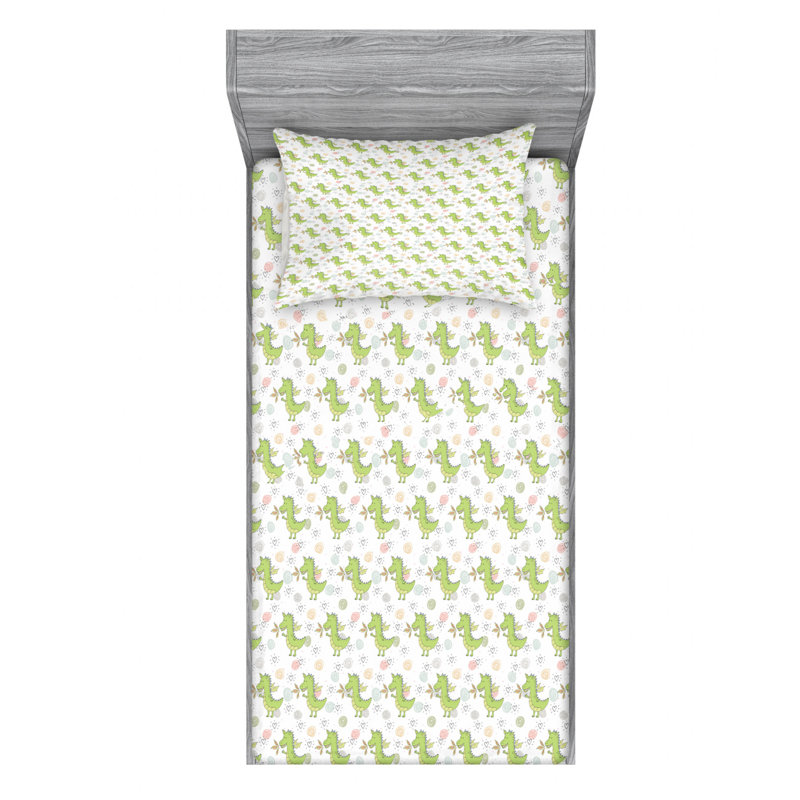 Dragon Microfiber Sheet Set, Twin XL Sheet Set with Fitted Sheet