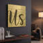 «This is Us» par Cindy Jacobs, art mural en métal doré, 12 po x 12 po-939267145