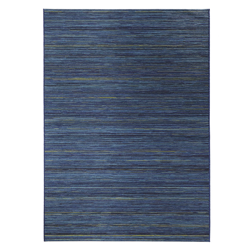 Lotus Flatweave Blue Rug, Rectangular 200 x 290cm