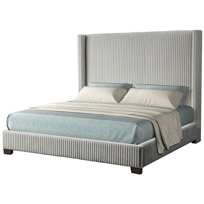 Aazad Pleated Upholstered Bed