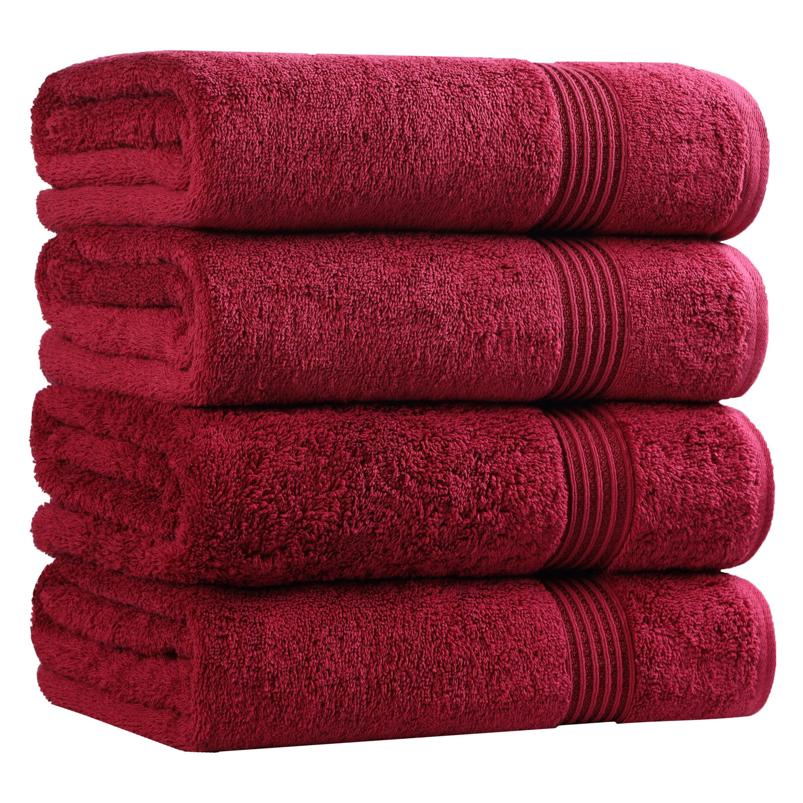 Oleg Egyptian Cotton Bath Towel, Burgundy