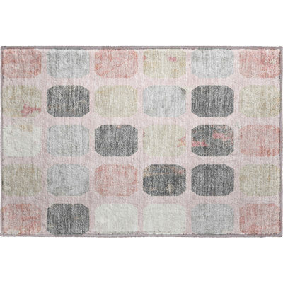 Premium Machine Washable Ralston AMF1950 Geometric Rug