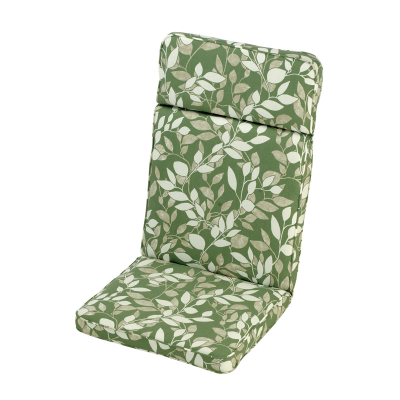 Cotswold High Recliner Armchair Cushion, Leaf Pattern