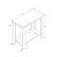 Stratifié, table de bout, deux niveaux, chevet, chambre à coucher en stratifié brun foncé pour lampe ou décoration