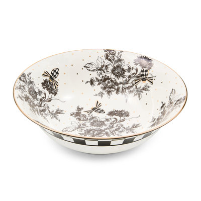 Bee Toile Serving Bowl