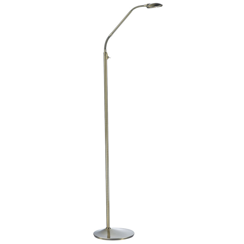 Park Avenue 140cm LED Task Floor Lamp, Antique Brass