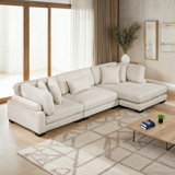 Hulett Square Arms Corduroy Modular Sectional with Chaise