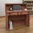 Nasjah 47" Walnut Reception Desk w/Transaction Counter | Multifunctional Front Desk