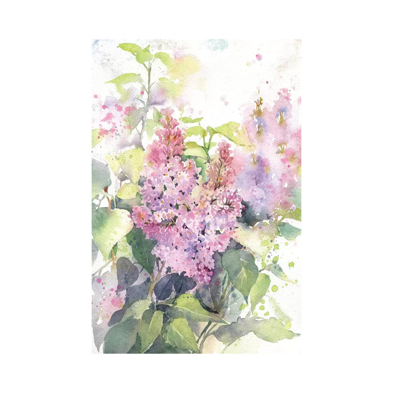 Lilac by Marina Ignatova - Wrapped Canvas Painting, 20.32 cm H x 30.48 cm W