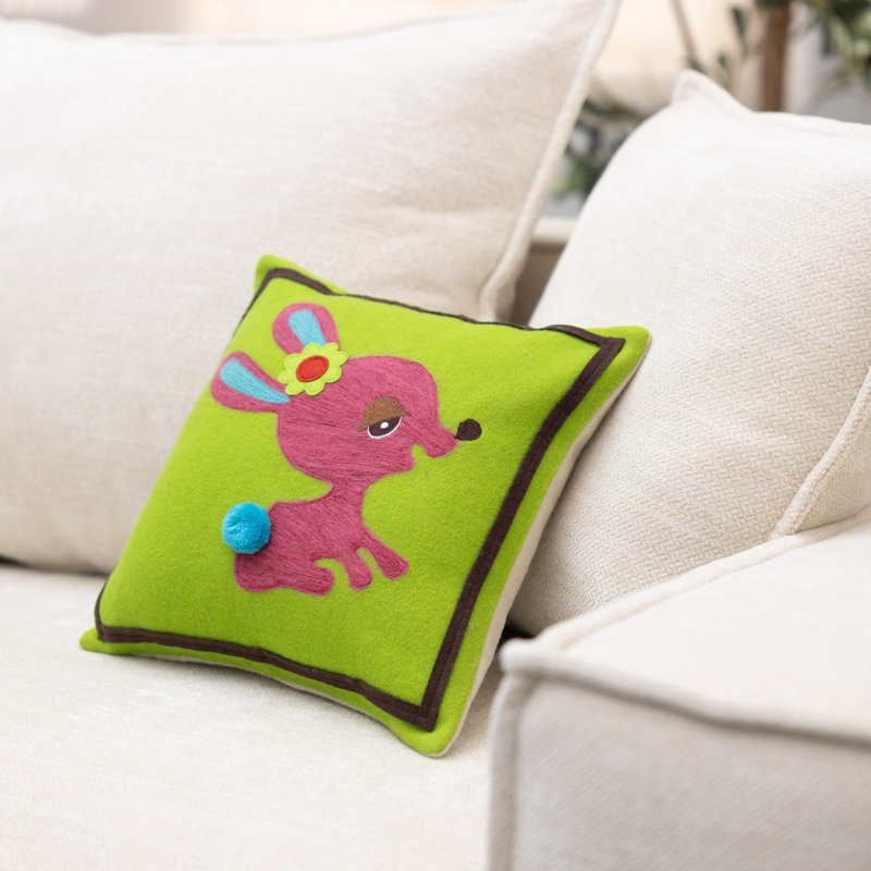 Wool Square Pillow Cover & Insert