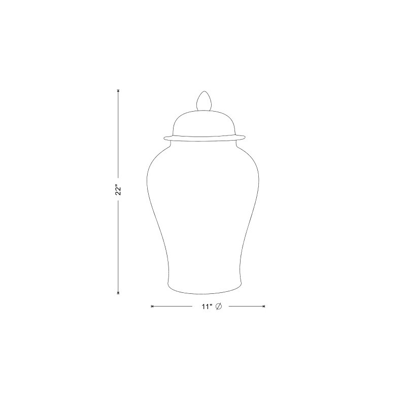 Temple Ceramic / Porcelain Jar