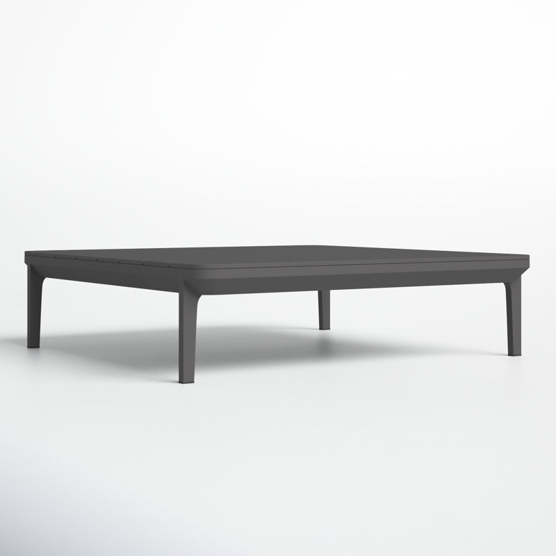 Filmore Square Metal Outdoor Coffee Table , 39.37'' in. W 39.37'' in. D