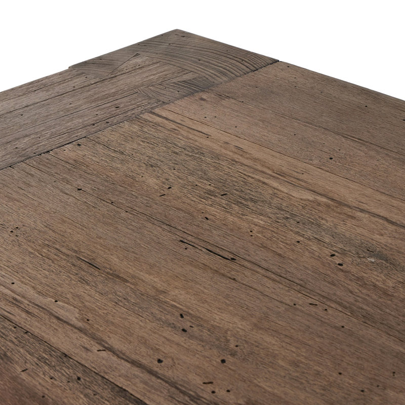 Abaso Dining Table, Rustic Wormwood Oak