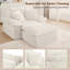47.61" Upholstered Single Chaise Lounge Corduroy Armchair With 2 Throw Pillows - No Assembly Required-1444829201